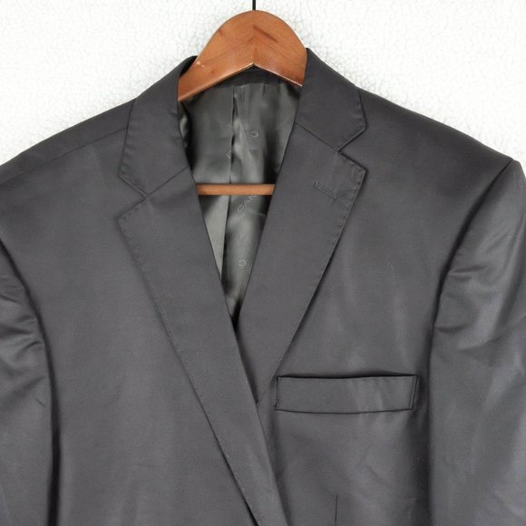 Canali Blazer Mens 52 42R Black Two Button Vented Formal Lightweight - Picture 2 of 14